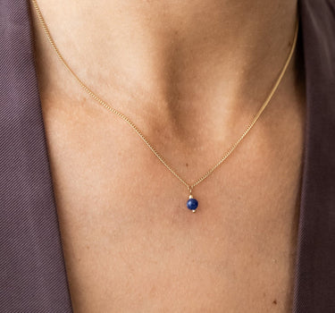 TILTIL Love Stone Necklace Gold Sapphire - Things I Like Things I Love