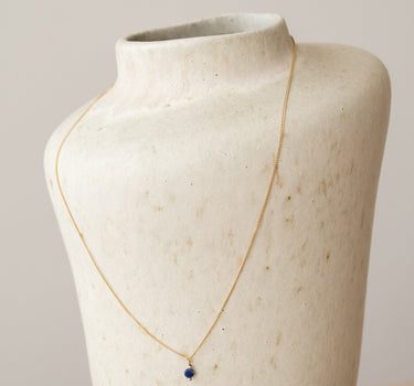 TILTIL Love Stone Necklace Gold Sapphire - Things I Like Things I Love