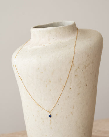 TILTIL Love Stone Necklace Gold Sapphire - Things I Like Things I Love