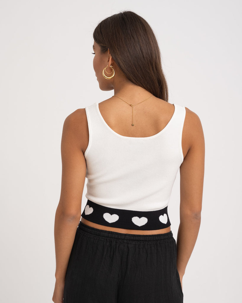 TILTIL Love Top White Detail One Size - Things I Like Things I Love