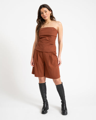 TILTIL Loya Tube Top Brown - Things I Like Things I Love