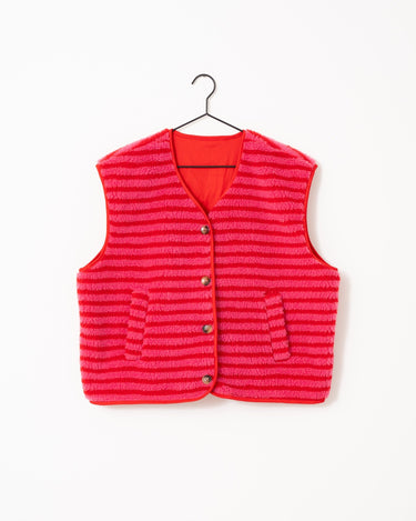 TILTIL Lucca Gilet Red Pink One Size - Things I Like Things I Love