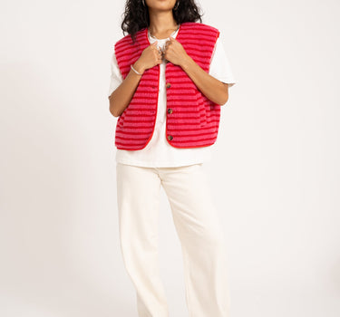 TILTIL Lucca Gilet Red Pink One Size - Things I Like Things I Love