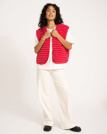 TILTIL Lucca Gilet Red Pink One Size - Things I Like Things I Love