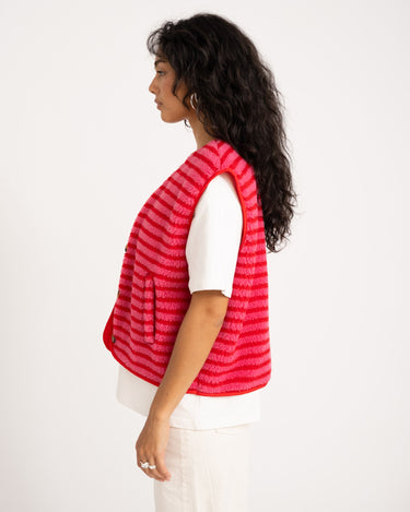TILTIL Lucca Gilet Red Pink One Size - Things I Like Things I Love