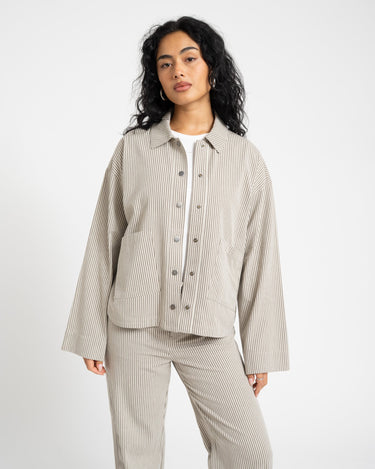 TILTIL Lucy Striped Shacket Green - Things I Like Things I Love