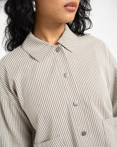 TILTIL Lucy Striped Shacket Green - Things I Like Things I Love