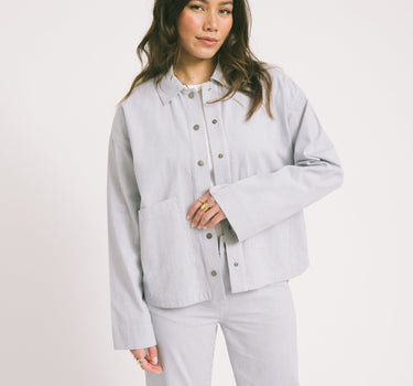 TILTIL Lucy Striped Shacket Lightblue - Things I Like Things I Love