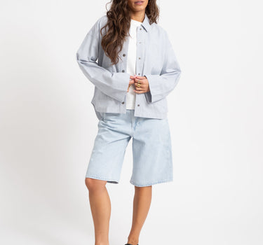 TILTIL Lucy Striped Shacket Lightblue - Things I Like Things I Love