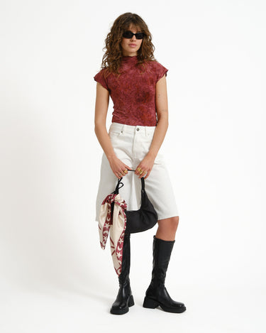 TILTIL Luna Hibiscus Shortsleeve Dark Pink - Things I Like Things I Love