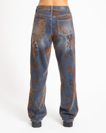 TILTIL Luna Jaquard Jeans Bruin - Things I Like Things I Love