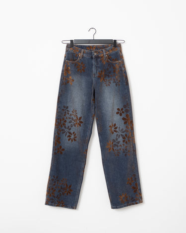 TILTIL Luna Jaquard Jeans Bruin - Things I Like Things I Love