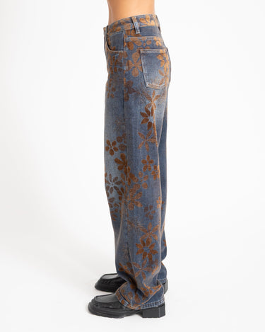 TILTIL Luna Jaquard Jeans Bruin - Things I Like Things I Love