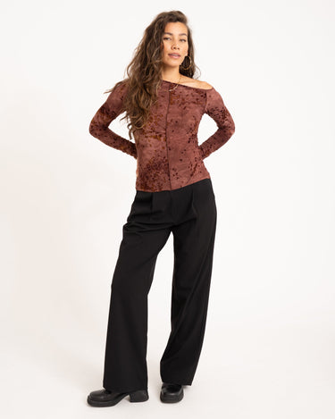 TILTIL Luna Longsleeve Burgundy Print - Things I Like Things I Love