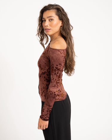 TILTIL Luna Longsleeve Burgundy Print - Things I Like Things I Love