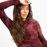 TILTIL Luna Longsleeve Draped Turtle Neck Bordeaux - Things I Like Things I Love