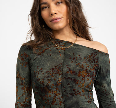 TILTIL Luna Longsleeve Green Flower - Things I Like Things I Love