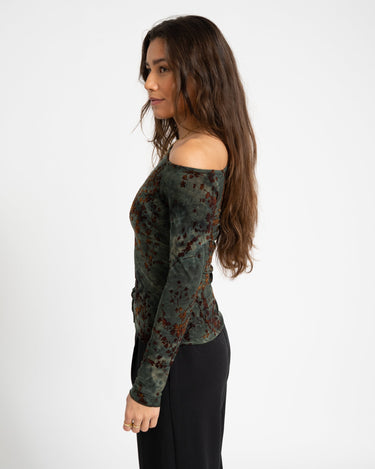 TILTIL Luna Longsleeve Green Flower - Things I Like Things I Love