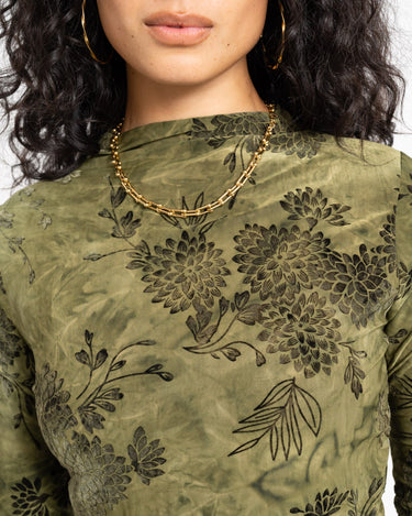 TILTIL Luna Longsleeve Pleated Turtle Neck Groen - Things I Like Things I Love