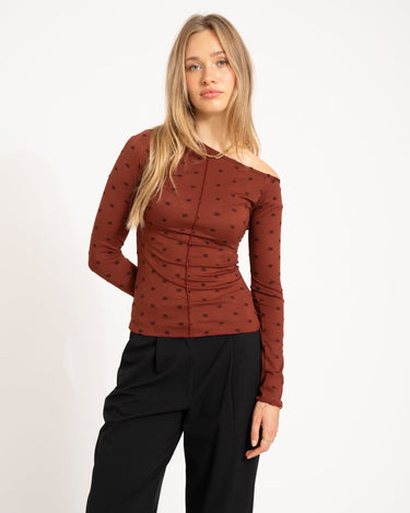 TILTIL Luna longsleeve Polkadot Bordeaux - Things I Like Things I Love