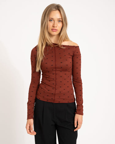 TILTIL Luna longsleeve Polkadot Bordeaux - Things I Like Things I Love