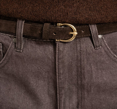 TILTIL Madelief Belt REAL SUEDE Bruin - Things I Like Things I Love