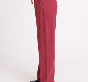 TILTIL Mailey Linen Pants Burgundy - Things I Like Things I Love