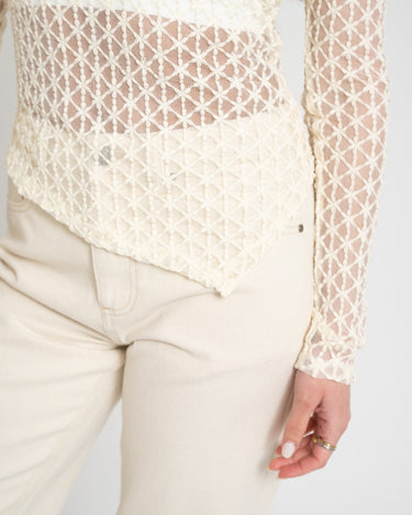 TILTIL Mave Longsleeve Mesh Offwhite - Things I Like Things I Love