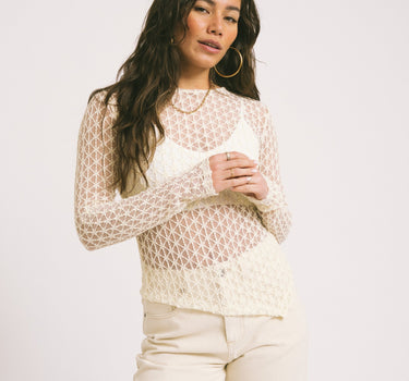 TILTIL Mave Longsleeve Mesh Offwhite - Things I Like Things I Love
