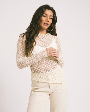TILTIL Mave Longsleeve Mesh Offwhite - Things I Like Things I Love