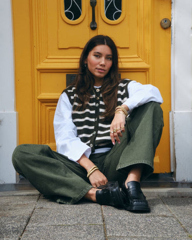 TILTIL Maya Striped Spencer One Size Groen - Things I Like Things I Love