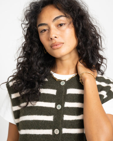 TILTIL Maya Striped Spencer One Size Groen - Things I Like Things I Love