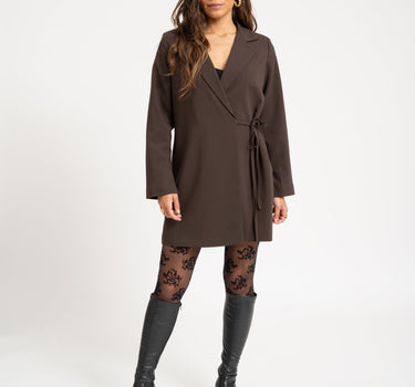 TILTIL Meau Blazer Dress Brown - Things I Like Things I Love