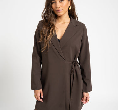 TILTIL Meau Blazer Dress Brown - Things I Like Things I Love