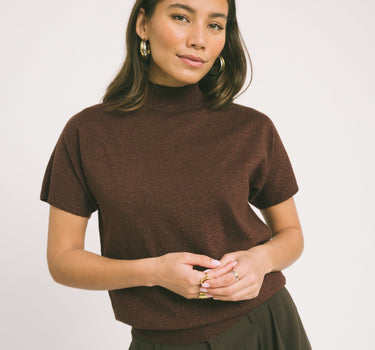 TILTIL Merry Mockneck Sparkle Bordeaux - Things I Like Things I Love