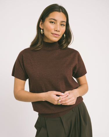 TILTIL Merry Mockneck Sparkle Bordeaux - Things I Like Things I Love