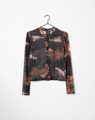 TILTIL Mesh Buttoned Longsleeve Black - Things I Like Things I Love