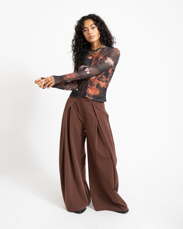 TILTIL Mesh Buttoned Longsleeve Black/Orange - Things I Like Things I Love