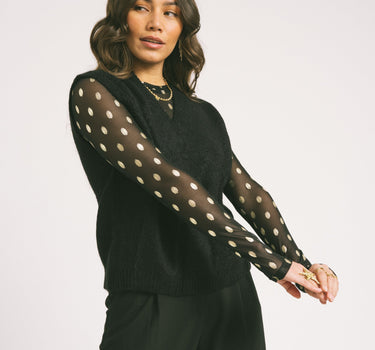 TILTIL Mesh Longsleeve Dotted Gold - Things I Like Things I Love