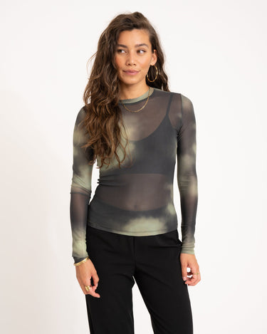 TILTIL Mesh Longsleeve Faded Green - Things I Like Things I Love