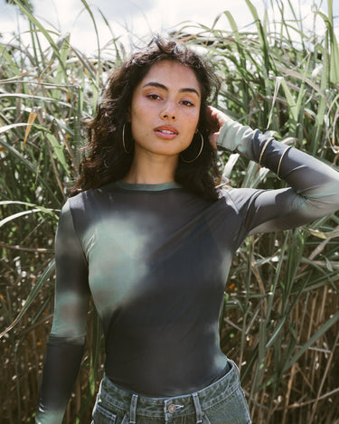 TILTIL Mesh Longsleeve Faded Green - Things I Like Things I Love