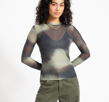 TILTIL Mesh Longsleeve Faded Groen - Things I Like Things I Love