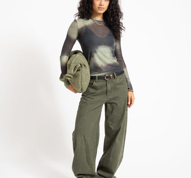 TILTIL Mesh Longsleeve Faded Groen - Things I Like Things I Love