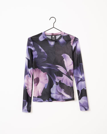 TILTIL Mesh Longsleeve Purple Floral - Things I Like Things I Love