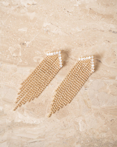 TILTIL Metal Extra Strass Earrings Gold - Things I Like Things I Love