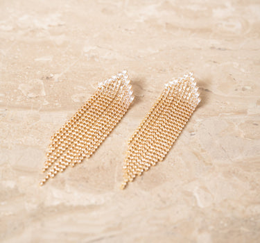 TILTIL Metal Extra Strass Earrings Gold - Things I Like Things I Love