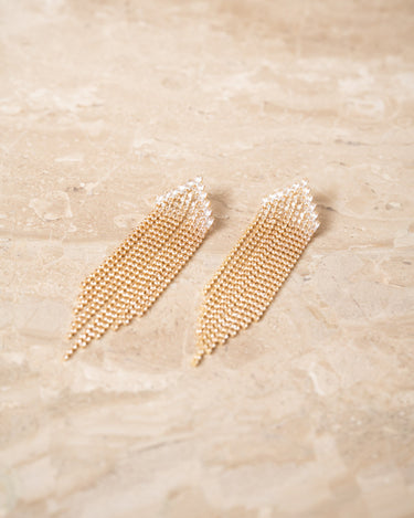 TILTIL Metal Extra Strass Earrings Gold - Things I Like Things I Love