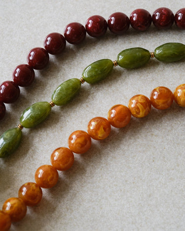 TILTIL Mexx Bead Necklace Bordeaux - Things I Like Things I Love