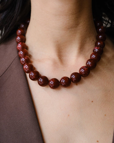 TILTIL Mexx Bead Necklace Bordeaux - Things I Like Things I Love