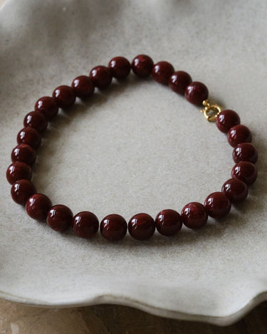 TILTIL Mexx Bead Necklace Bordeaux - Things I Like Things I Love